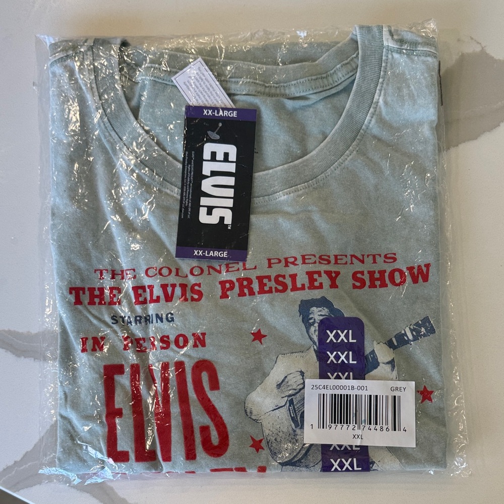 Elvis Men's Gray Elvis Presley Show Tee